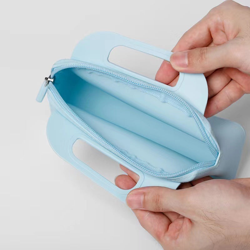 Silicone Handbag Convenient Women's Storage Bag Portable